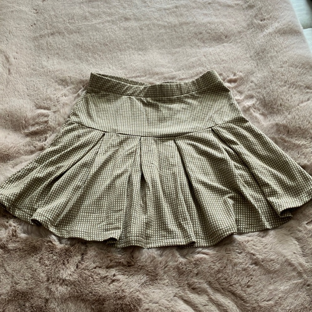 URBAN ROMANTICS CHECKED JUNIORS PLEATED SKIRT SIZE XS